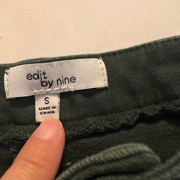 Edit By Nine Hunter Green Jeans size Small - Picture 9 of 10